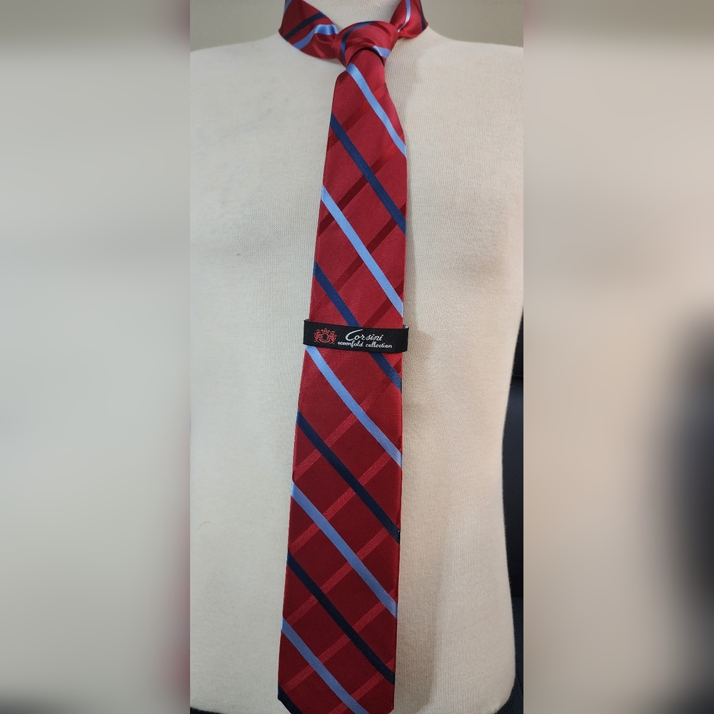 Corsini red tie